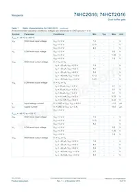 74HCT2G16GWH Datasheet Page 5