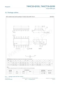 74HCT30PW-Q100J Datasheet Page 9