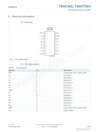 74HCT365D/AUJ Datasheet Page 3