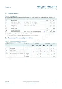 74HCT368PW Datasheet Page 4