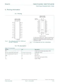 74HCT373BQ-Q100 Datasheet Page 4