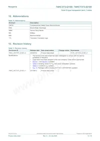 74HCT373BQ-Q100 Datasheet Page 14