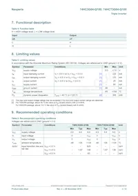 74HCT3G04DC-Q100H Datasheet Page 3