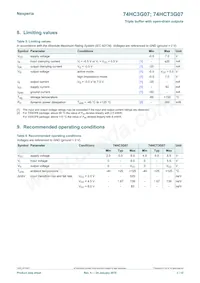 74HCT3G07GD Datasheet Page 3