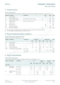 74HCT4075D Datasheet Page 3
