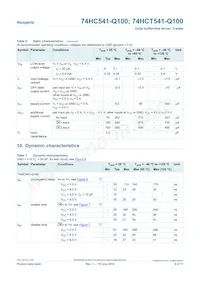74HCT541D-Q100J Datasheet Page 8