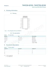 74HCT86PW-Q100 Datasheet Page 3