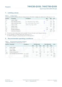 74HCT86PW-Q100 Datasheet Page 4