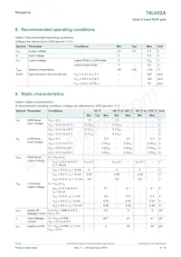 74LV02APWJ Datasheet Page 4