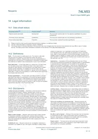 74LV03D Datasheet Page 10