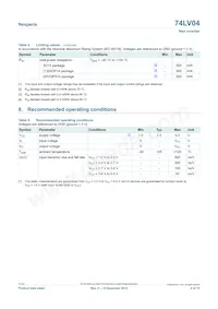 74LV04D/AUJ Datasheet Page 4
