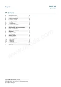 74LV04D/AUJ Datasheet Pagina 15