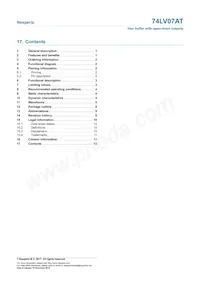 74LV07ATPWJ Datasheet Page 12