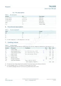74LV08PW/AUJ Datasheet Page 3