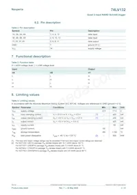 74LV132DB Datasheet Page 3