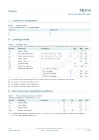 74LV14PW/AUJ Datasheet Page 4