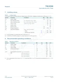 74LV244PW/AUJ Datasheet Page 4