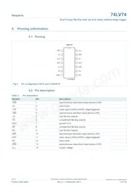74LV74D/AUJ Datasheet Page 4