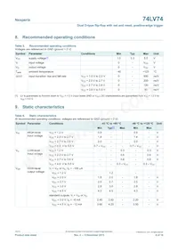 74LV74D/AUJ Datasheet Page 6
