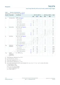74LV74D/AUJ Datasheet Page 9