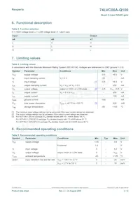 74LVC00AD-Q100J Datasheet Page 3