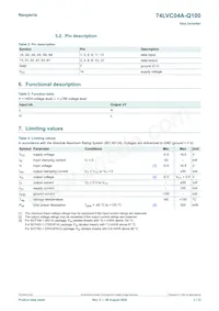 74LVC04ABQ-Q100X Datasheet Page 3