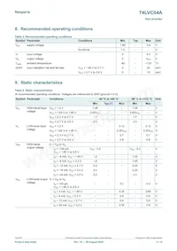 74LVC04APW/AUJ Datasheet Page 4