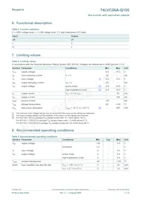 74LVC06ABQ-Q100X Datasheet Page 3