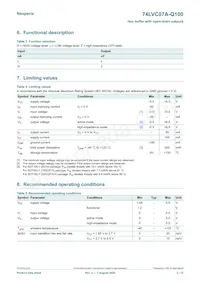 74LVC07ABQ-Q100X Datasheet Page 3