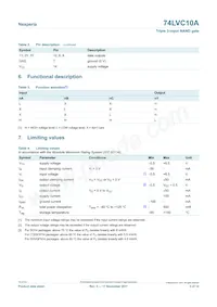74LVC10ADB Datasheet Page 3