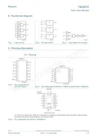 74LVC11PW/AUJ Datasheet Page 2