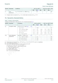 74LVC11PW/AUJ Datasheet Page 5