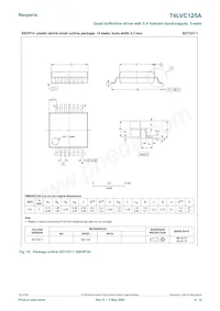 74LVC125APW/AUJ Datasheet Page 9