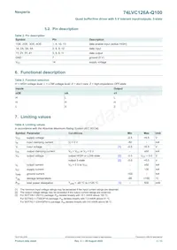74LVC126AD-Q100J Datasheet Page 3