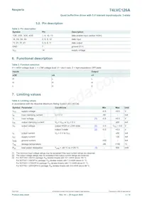 74LVC126APW/AUJ Datasheet Page 3