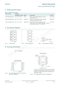 74LVC132ABQ-Q100X Datasheet Page 2