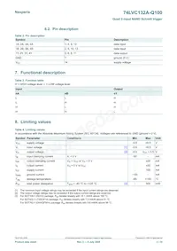 74LVC132ABQ-Q100X Datasheet Page 3