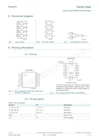 74LVC132AD Datasheet Page 2