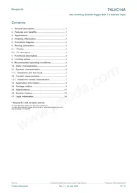74LVC14APW/AUJ Datasheet Page 15
