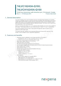 74LVC16245ADGV-Q1J Datasheet Cover