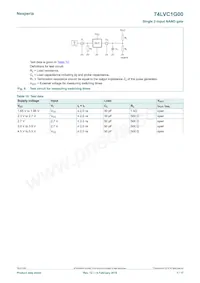 74LVC1G00GF Datasheet Page 7