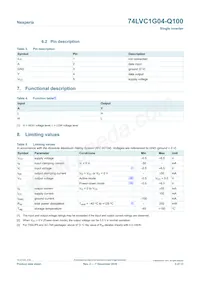 74LVC1G04GV-Q100H Datasheet Page 3
