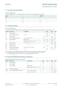 74LVC1G125GV-Q100 Datasheet Page 3