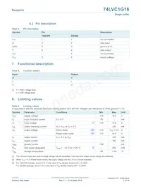 74LVC1G16GFH Datasheet Page 3