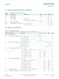 74LVC1G16GFH Datasheet Page 4