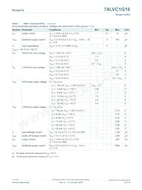 74LVC1G16GFH Datasheet Page 5
