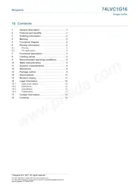 74LVC1G16GFH Datasheet Page 14