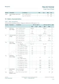 74LVC1G332GN Datasheet Page 5