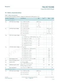 74LVC1G386GV Datasheet Page 5