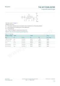 74LVC1G86GV-Q100H Datasheet Page 7